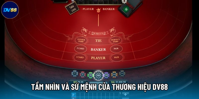 Tầm nhìn và sứ mệnh của thương hiệu DV88